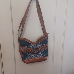 Born B.O.C. Concepts Vegan Faux Leather Western Bucket Saddle Bag Crossbody